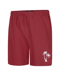 Bigdude Washed Look Shorts Crimson Red